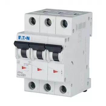 Eaton FAZ-C32/3 johdonsuojakatkaisija tyyppi C, 32 A, 3-napainen, 10 kA, DIN-kisko 278876