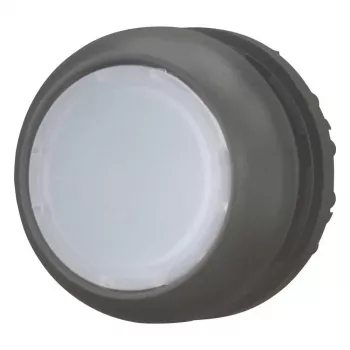 Eaton M22S-DL-W painonappikäyttö, hetkellinen, tasainen, valkoinen painike, musta kaulus, 22,5 mm 216924