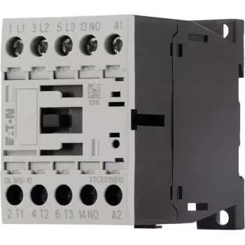Eaton DILM15-10 tehokontaktori, 3-napainen, 230 V AC 50 Hz / 240 V AC 60 Hz käämi, 1 NO apukosketin, 15 A 290058