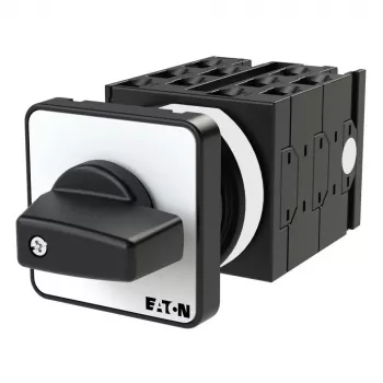 Eaton T0-5-15139/E 2-napainen nokkakytkin, ON-OFF, 20A, 690V AC, etulevyasennus, musta/valkoinen 014135