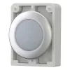 Eaton RMQ-Titan litteä pyöreä merkkivalopää, valkoinen linssi, kromirengas, M30C-FL-W 183287