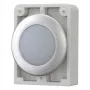 Eaton RMQ-Titan litteä pyöreä merkkivalopää, valkoinen linssi, kromirengas, M30C-FL-W 183287