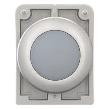 Eaton RMQ-Titan litteä pyöreä merkkivalopää, valkoinen linssi, kromirengas, M30C-FL-W 183287