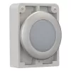 Eaton RMQ-Titan litteä pyöreä merkkivalopää, valkoinen linssi, kromirengas, M30C-FL-W 183287