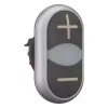 Eaton M22-DDL-S-X4/X5 kaksoispainonappi, musta/titaani, IP66 218145