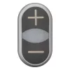 Eaton M22-DDL-S-X4/X5 kaksoispainonappi, musta/titaani, IP66 218145