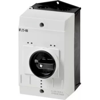 Eaton CI-K2-PKZ0-G tyhjä kotelo kiertokytkimellä, 160 x 100 x 130 mm, harmaa/musta 219654