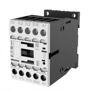 Eaton DILM15-01 kontakti, 3-napainen, 15 A, 230 V AC kela, 1 NC apukosketin 290093