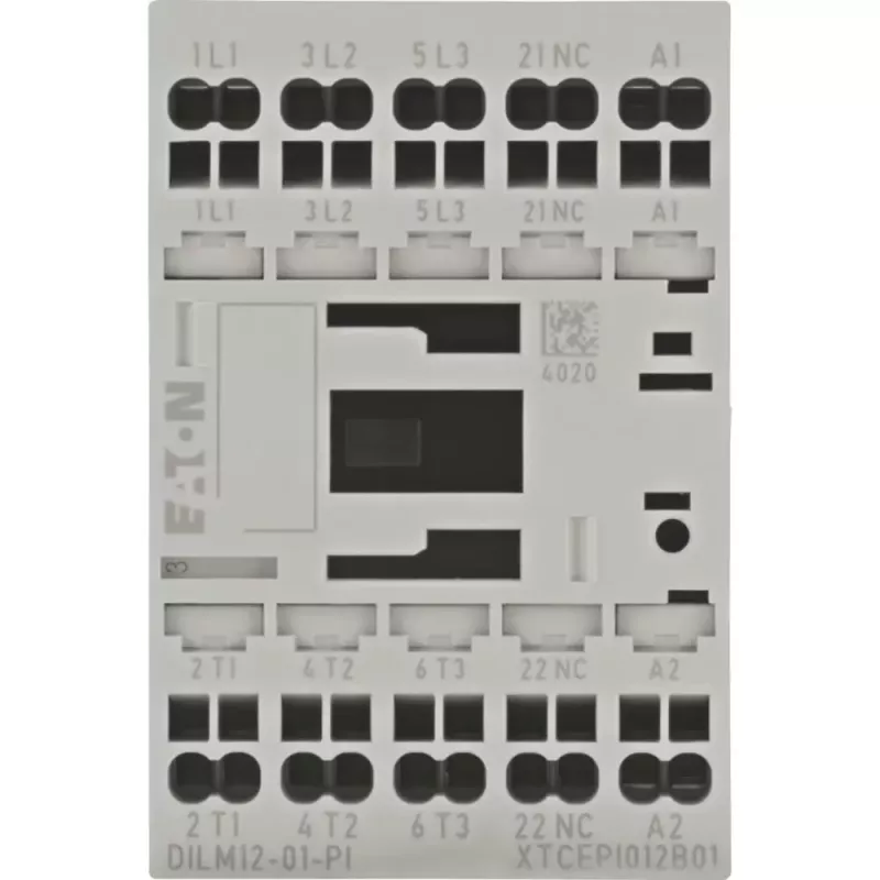 EATON DILM12-01 24V DC kontakti, 3-napainen, 12 A, 1 NO apukosketin 199248