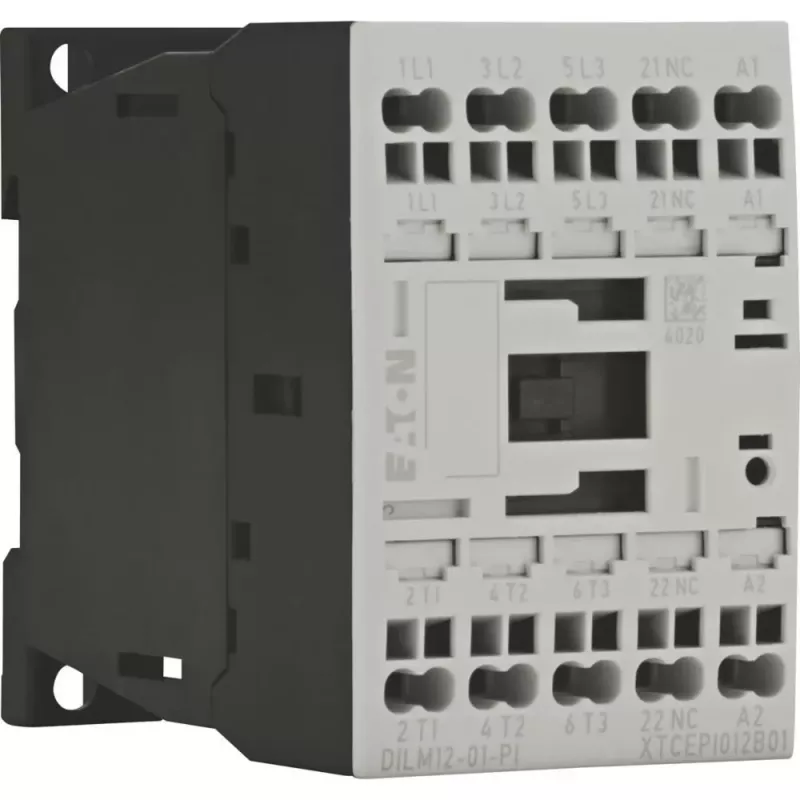 EATON DILM12-01 24V DC kontakti, 3-napainen, 12 A, 1 NO apukosketin 199248