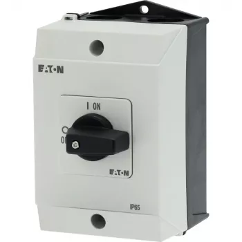 Eaton T0-2-1/I1 3-napainen vipukytkin, 20A, IP65, harmaa/musta 207081