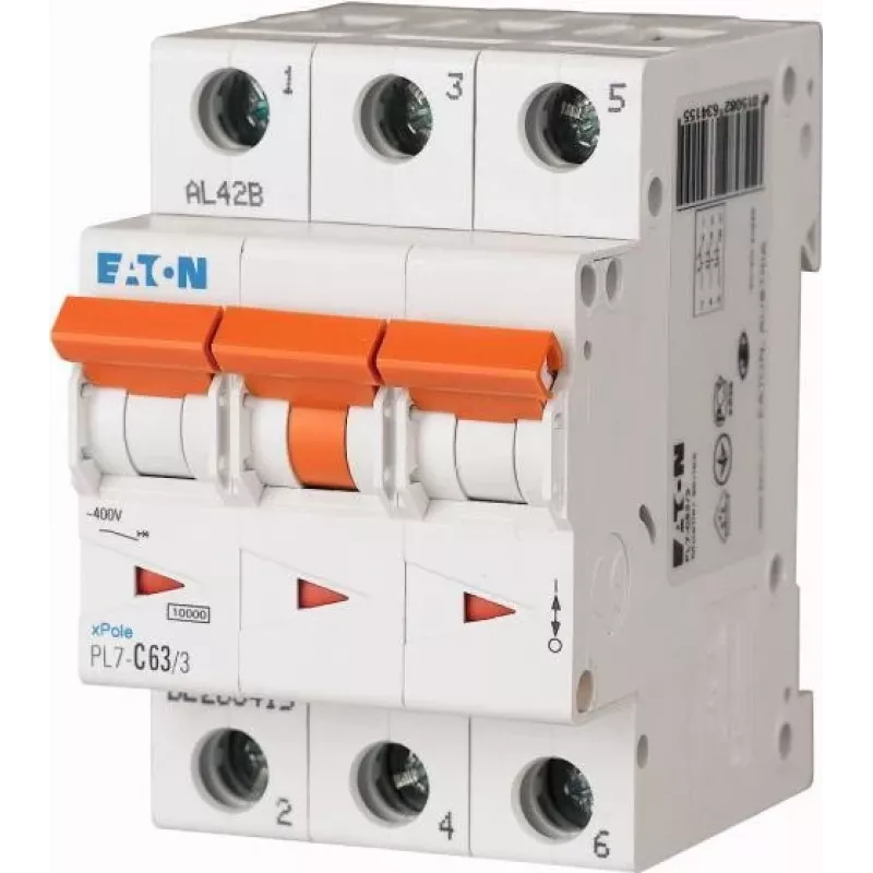 Eaton PXL-C63/3 johdonsuojakatkaisija 3-napainen C 63A 6kA 236432