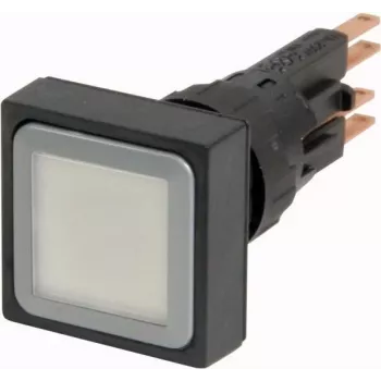 Eaton Q25LT-WS painonapin käyttöosa, hetkelliskosketin, valaistu valkoinen linssi, musta painonappi, 22,5 mm, RMQ-Titan 086262
