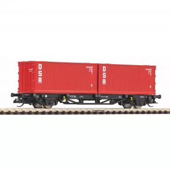 Piko TT 47727 TT konttikuljetusvaunu 2x20 DSR DR