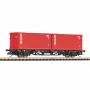Piko TT 47727 TT konttikuljetusvaunu 2x20 DSR DR