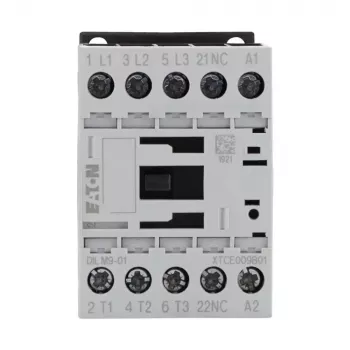 Eaton DILM9-01 teholähdekontaktori, 3-napainen, 9 A, 4 kW, 230 V AC käämi 276733
