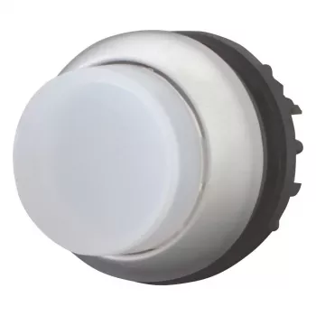 Eaton M22-DRLH-W valaistu painonappi, valkoinen, 1NO, 22,5 mm, 12-30 V AC/DC LED 216788