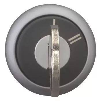 Eaton M22-WRS-X95 avainkäyttöinen kiertokytkimen käyttöosa, 3 asentoa, lukittuva, musta muovinen eturengas, X95-avain 228026