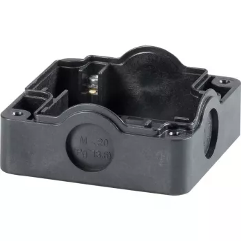 Eaton 229753 pohjalevy kytkentäkotelolle, ruuvikiinnitys, musta, 85 x 85 x 101 mm