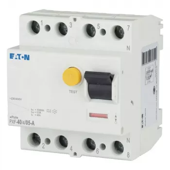 Eaton PXF-40/4/05-A vikavirtasuojakytkin (FI-kytkin), 4-napainen, 40 A, 50 mA, tyyppi A 236779