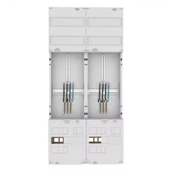 Eaton ZSD-Z27A1332 mittaritaulu jakokeskuksella, 1 mittaripaikka, 1 jakokeskus, 63 A, 5-napainen kiskosto, 7 riviä, 12 TE per rivi, esijohdotettu 260411