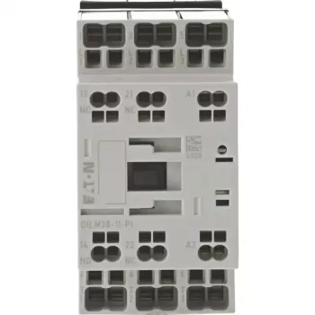 Eaton DILM38-11(RDC24) 3-napainen kontaktori, 38 A AC-3, 24 V DC käämi, 1NO+1NC 199298