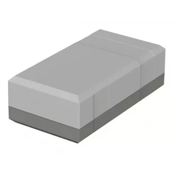 Bopla EG 1240 pöytäkotelo 125 x 67 x 40 mm polystyreeni vaaleanharmaa RAL 7035 32124002