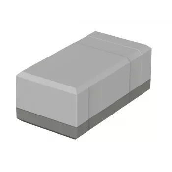 Bopla EG 1250 pöytäkotelo, 125 x 67 x 50 mm, polystyreeni, vaaleanharmaa RAL 7035 32125002