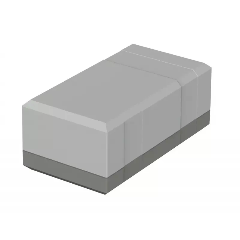 Bopla EG 1250 pöytäkotelo, 125 x 67 x 50 mm, polystyreeni, vaaleanharmaa RAL 7035 32125002