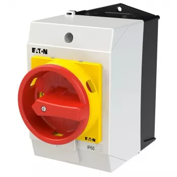 Eaton T0-4-15682/I1/SVB 6-napainen kytkin 20A 690V AC punaisella/keltaisella kahvalla 207161