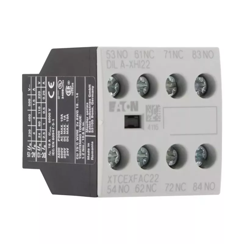 Eaton DILA-XHI22 apukoskettimisto 2NO+2NC etuasennus 276426