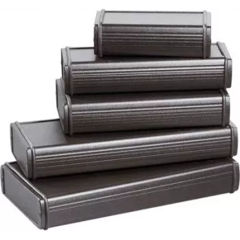 Bopla ABPH 1680-150 yleinen alumiinikotelo 150 x 169 x 82 mm, musta 84686150.H