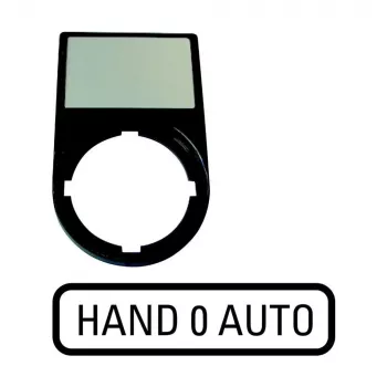 Eaton M22S-ST-D12 merkkikilpi valintakytkimelle, 0-1, valkoinen 216493