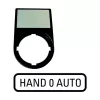 Eaton M22S-ST-D12 merkkikilpi valintakytkimelle, 0-1, valkoinen 216493