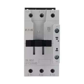 Eaton DILM50(RDC24) 3-napainen kontaktori, 24 V DC kela, 50 A AC-3, 22 kW, 1NO+1NC 277844