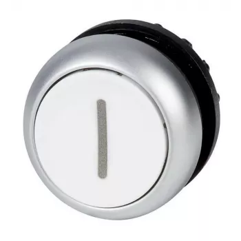 Eaton M22-D-W-X1 painonappikäyttö, valkoinen painike, musta kaulus, hetkellinen, 22,5 mm 216611
