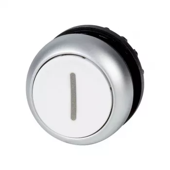 Eaton M22-D-W-X1 painonappikäyttö, valkoinen painike, musta kaulus, hetkellinen, 22,5 mm 216611
