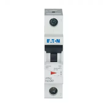Eaton FAZ-C4/1 johdonsuojakatkaisija tyyppi C, 1-napainen, 4 A, 10 kA, DIN-kisko 278553