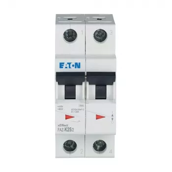 EATON FAZ-K25/2 johdonsuojakatkaisija (MCB), K-ominaiskäyrä, 25 A, 2-napainen, 10 kA 278800