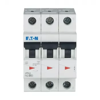Eaton FAZ-B6/3 johdonsuojakatkaisija tyyppi B 6 A 3-napainen 10 kA 278841