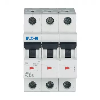 Eaton FAZ-Z25/3 johdonsuojakatkaisija 25A 3-napainen Z-ominaiskäyrä 278929