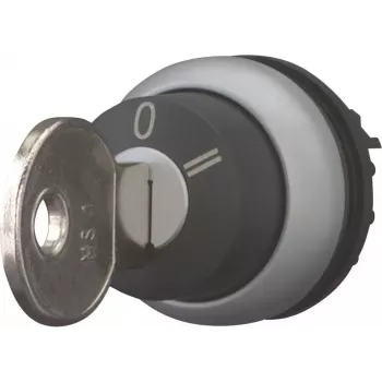 Eaton M22-WRS3 avaimella toimiva valintakytkinkäyttö, 3-asentoinen lukittuva, muovi musta eturengas, 22,5 mm 216900