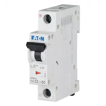 Eaton FAZ-C2/1-DC johdonsuojakatkaisija, 1-napainen, 2 A, C-käyrä, 220 V DC, 10 kA 279122