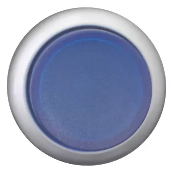 Eaton M22-DLH-B painonapin käyttöpää, litteä, sininen, titaanikehys, 22,5 mm 216973