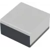 Bopla yleiskotelo 75 x 75 x 40 polystyreeni (PS) harmaa-musta U 75 06075000