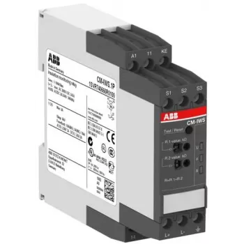 ABB CM-IWS.1P eristysvalvontarele, 24-240 V AC/DC, 1-100 kΩ, 1 vaihtokosketin 1SVR740660R0100