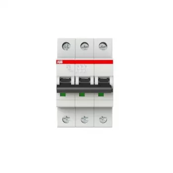 ABB S203-D16 johdonsuojakatkaisija, D-käyrä, 16 A, 3-napainen, 6 kA, 230/400 V AC 2CDS253001R0161