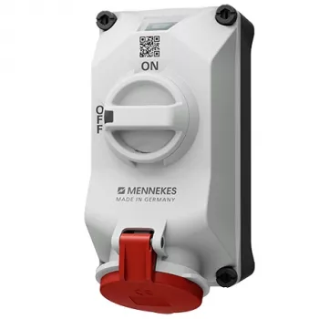 MENNEKES DUOi 32A 5-napainen 6h 400V IP44 seinäpistorasia 5613506G