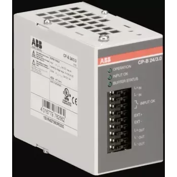 ABB CP-B 24/3.0 puskurimoduuli virtalähteille, 24 V DC, 3 A, DIN-kisko 1SVR427060R0300