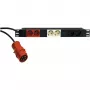 KÖNIG & MEYER 19-Power Box 1U 8-fach Schuko PDU, 16 A, musta 28664-000-55